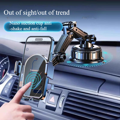 A Phone Holder with a Vacuum Cup, Featuring a 360-Degree Rotating Dashboard Mount, Compatible with Smartphones, Designed As a Car Accessory for GPS Smartphone Installation on The Dashboard