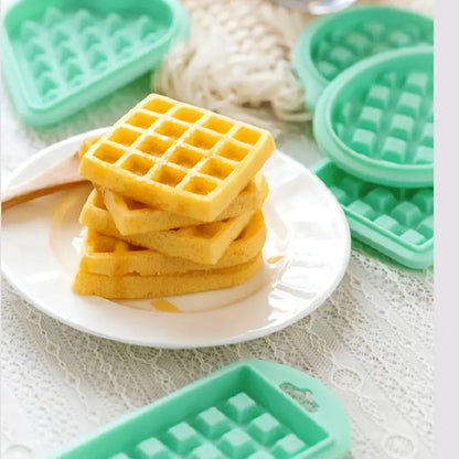 5pcs Non-Stick Silicone Waffle Mold for Baking