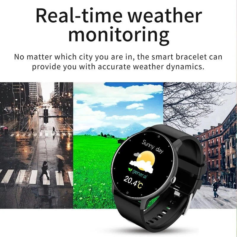 Waterproof Fitness Smart Watch – Heart Rate & Sleep Tracking