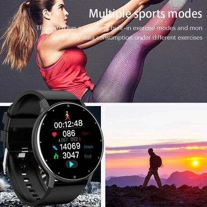 Waterproof Fitness Smart Watch – Heart Rate & Sleep Tracking