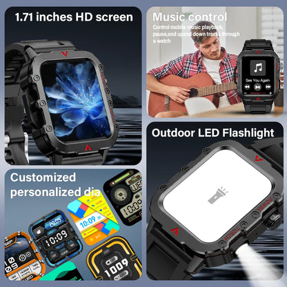 Men’s Bluetooth Smart Watch 1.71" With Call & Fitness Tracking